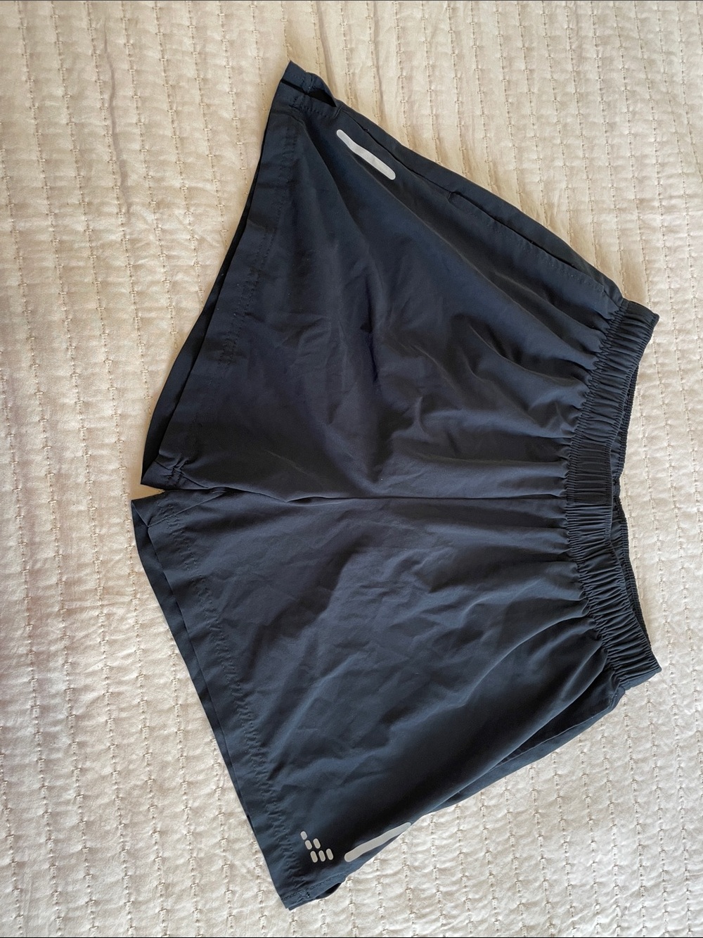 bcg Black Women's Athletic Running Shorts with Reflective Accents